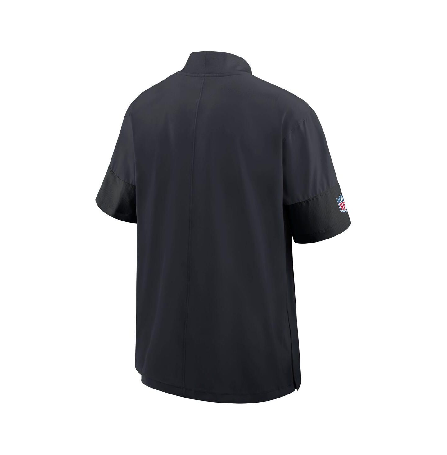 Мужская куртка Nike Navy Houston Texans Sideline Short Sleeve Quarter-Zip Performance Coach — фото 3