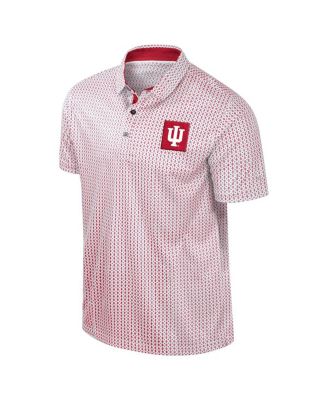 Colosseum - Men's Crimson Indiana Hoosiers Big Tall Marty Rival Polo Shirt