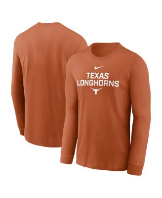 Nike - Men's Texas Orange Texas Longhorns 2025 Sideline Performance Long Sleeve T-Shirt