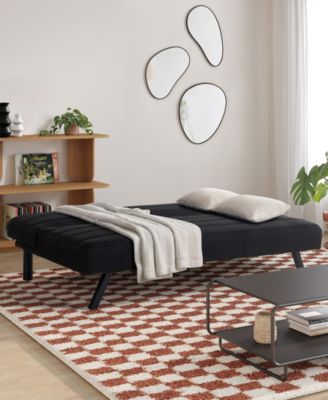 66.1" Polyester Donetta Convertible Futon
