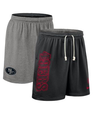 Nike - Men's Black San Francisco 49ers Sideline Reversible Performance Shorts
