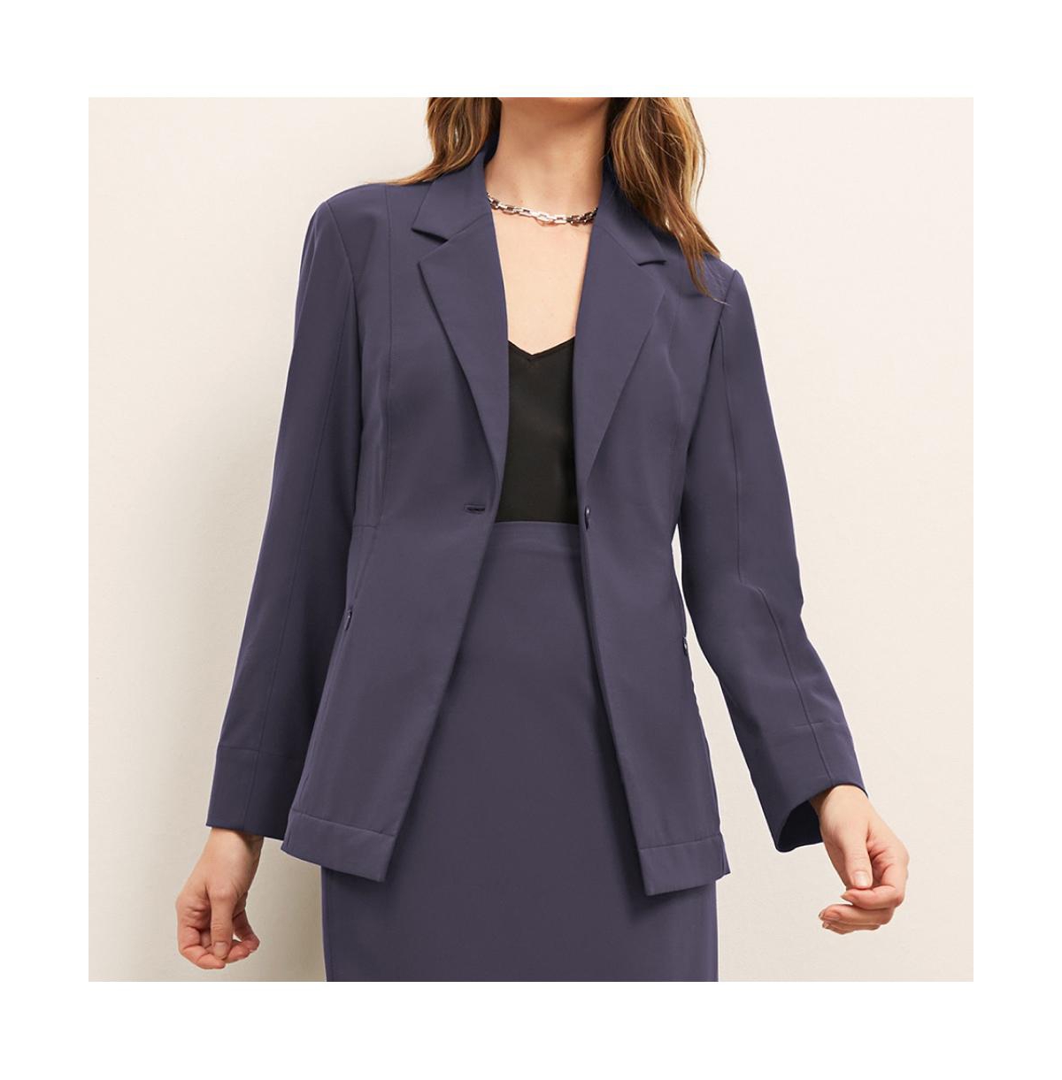 Women's Moreland Travel Blazer - OrigamiTech - Cool charcoal