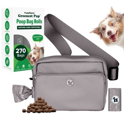 Walk Star Kit: 3-in-1 Dog Walk Bag plus Matching 270 Refill Dog Poop Bags
