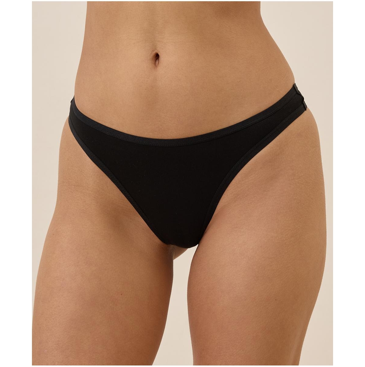 Women's Organic Cotton Everyday Classic Fit Thong 6-Pack - Spotted posies