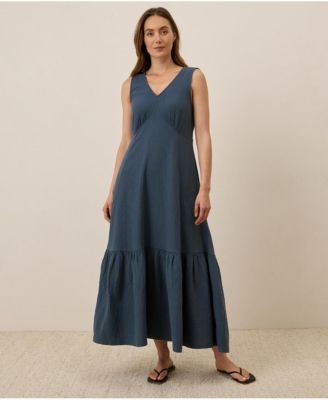 Women's Organic Cotton Coastal Double Gauze Beach To Brunch Dress