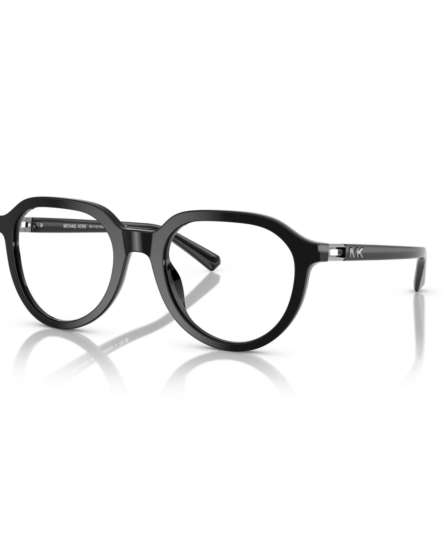 Мужские очки Michael Kors Man Round Plastic MK4129 Redwood Eyeglasses, цвет: Чёрный — фото 1