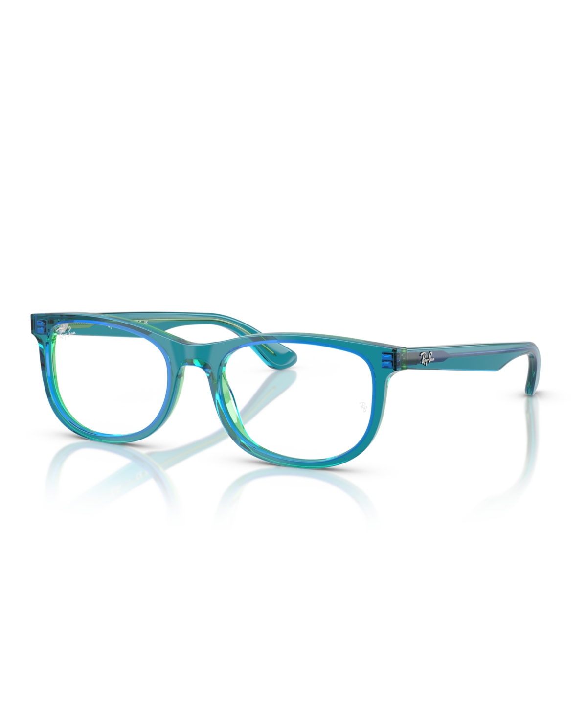 Child Narrow Eyeglasses, RB1642 - Transparent Red Yellow