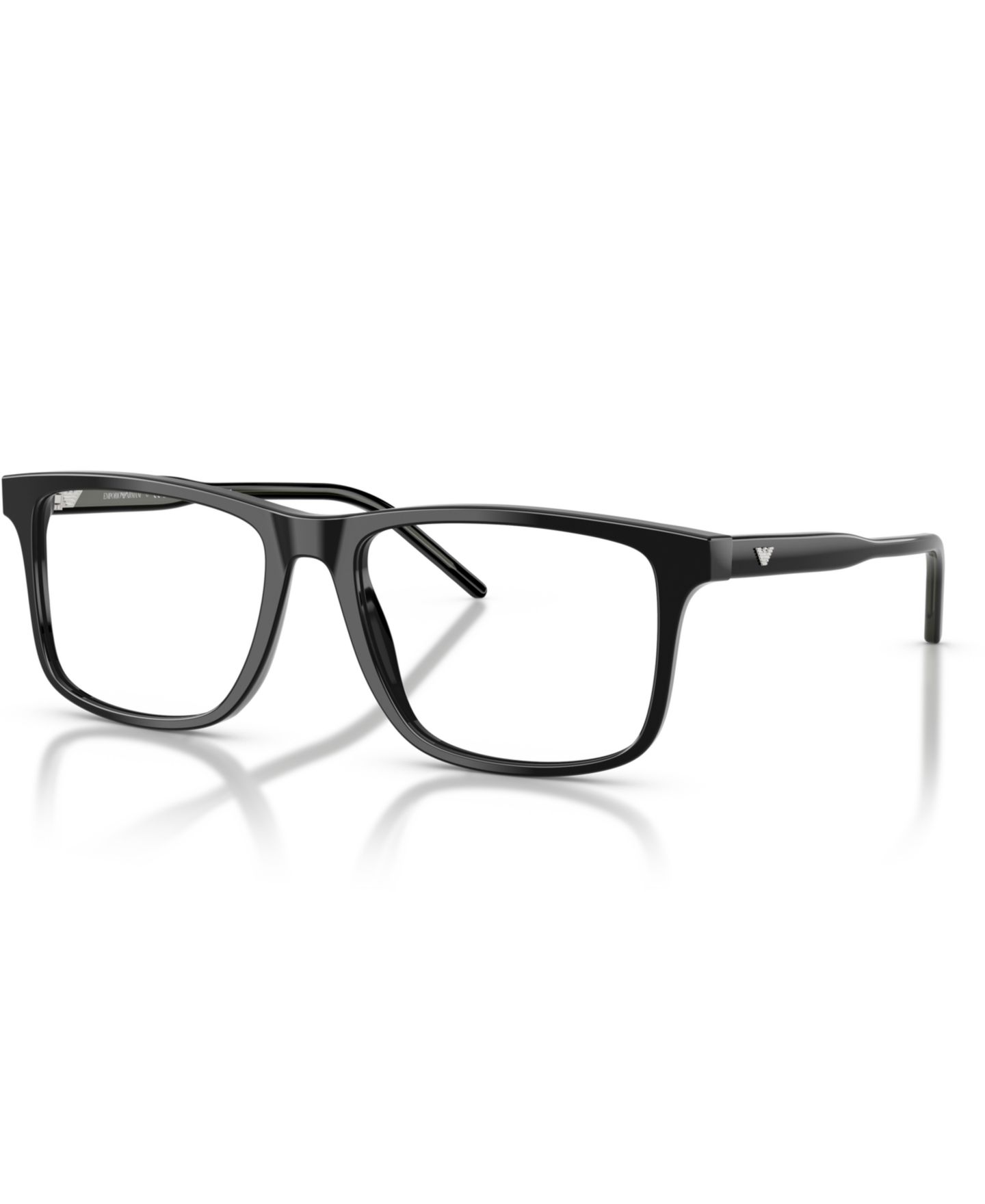 Мужские очки Emporio Armani Man Square Plastic EA3257 Eyeglasses, цвет: Блестящий чёрный — фото 1