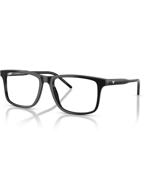 Мужские очки Emporio Armani Man Square Plastic EA3257 Eyeglasses, цвет: Блестящий чёрный