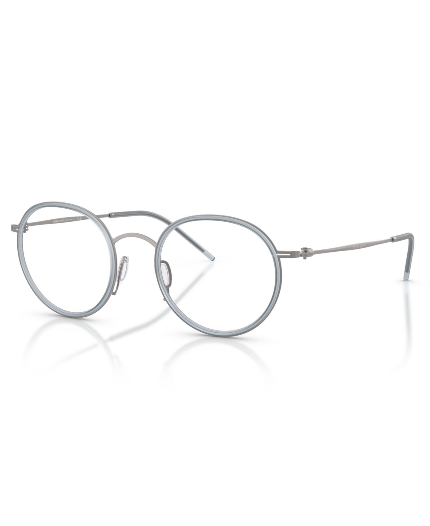 Мужские очки Giorgio Armani Man Round Metal AR5155 Eyeglasses, цвет: Графитовый — фото 1