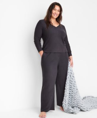 Women's Soft Rib-Knit Pajama Set, XS-3X, Macy's Exclusive