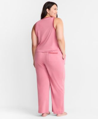 Women's Solid Knit Tank Pajama Set, XS-3X, Macy's Exclusive