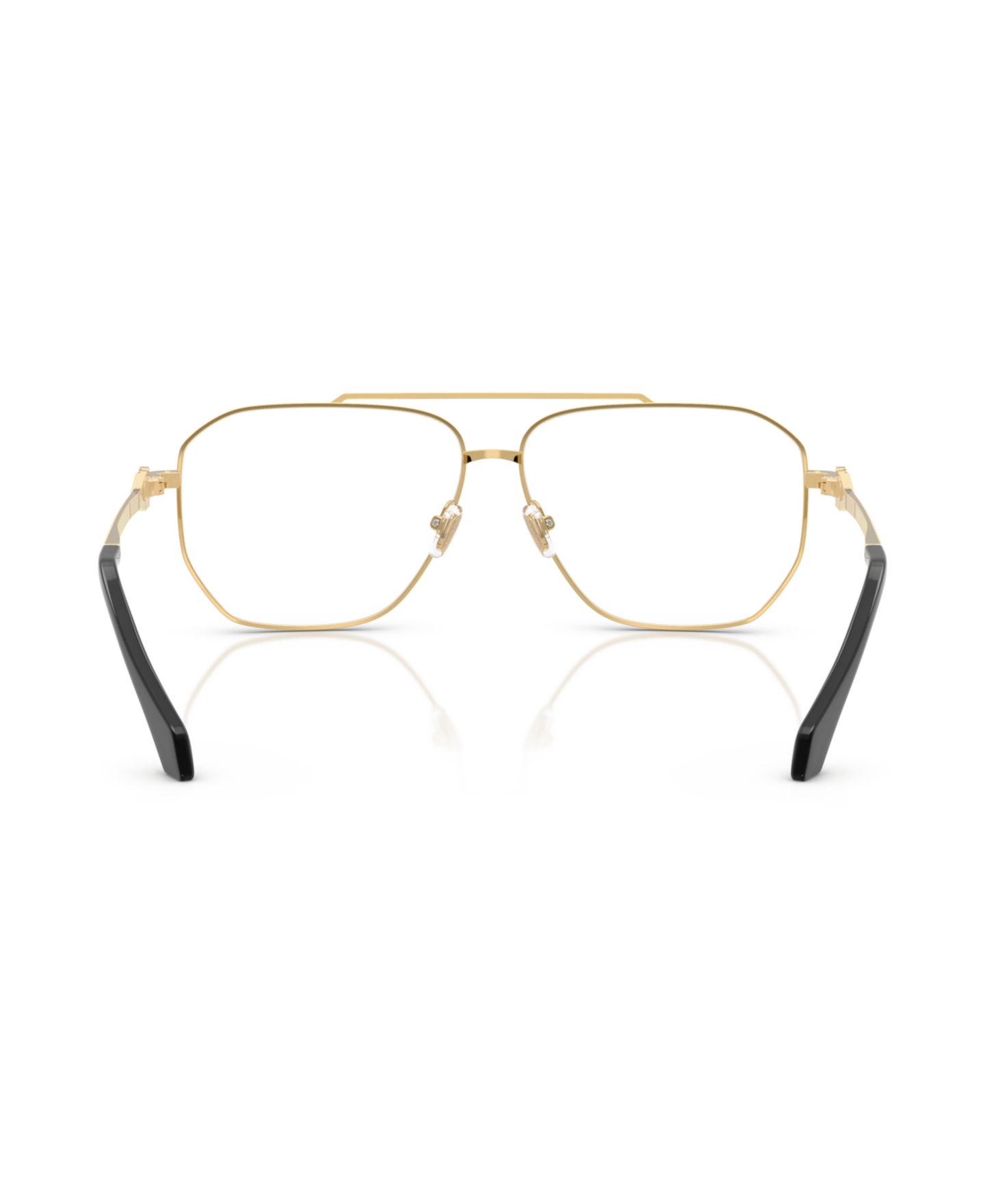 Мужские очки Versace Man Square Metal VE1307 Eyeglasses, цвет: Золотой — фото 3