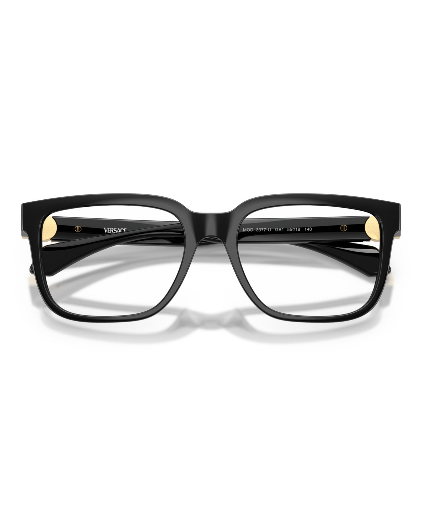 Мужские очки Versace Man Square Plastic VE3377U Eyeglasses, цвет: Чёрный — фото 5