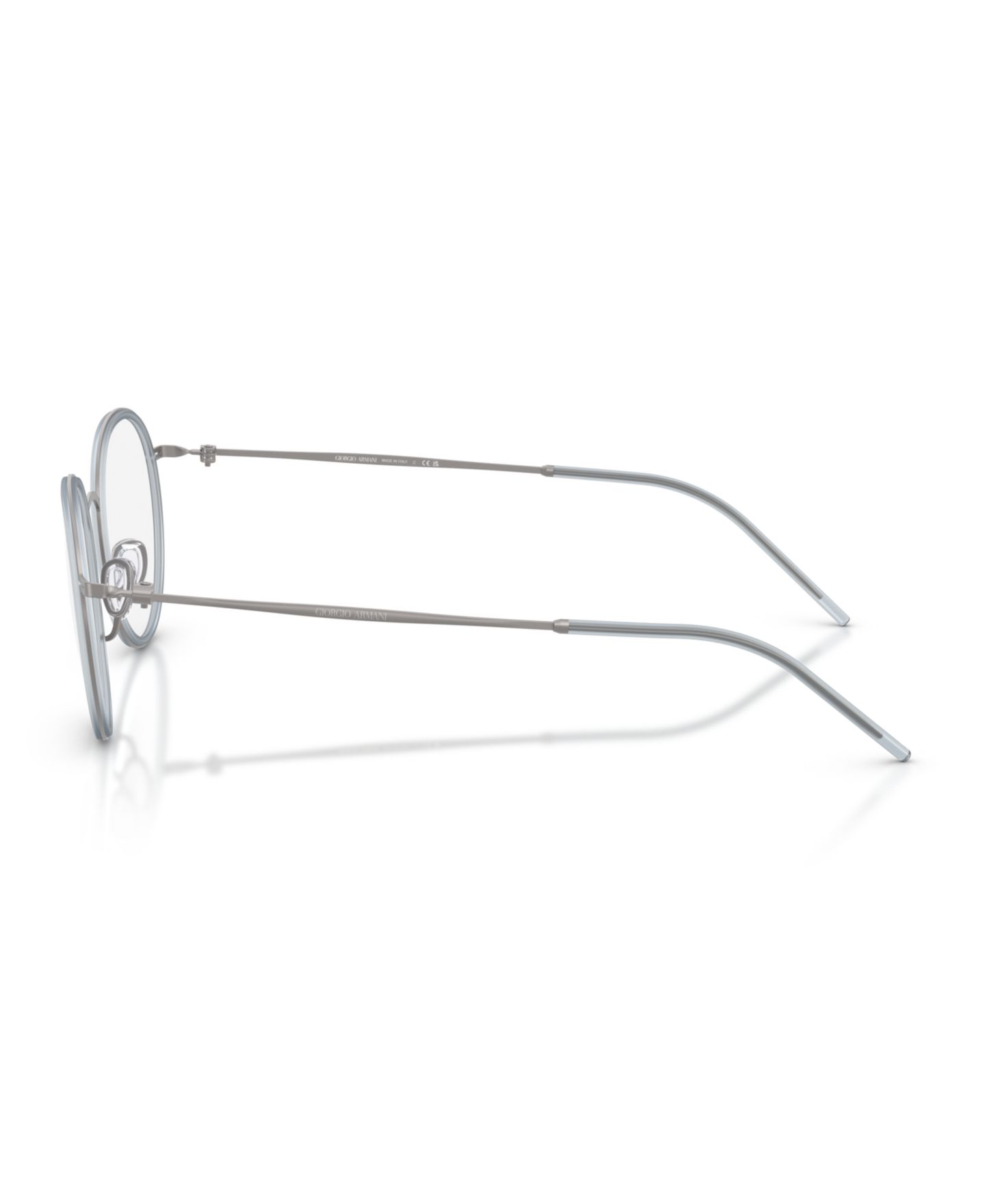 Мужские очки Giorgio Armani Man Round Metal AR5155 Eyeglasses, цвет: Графитовый — фото 3