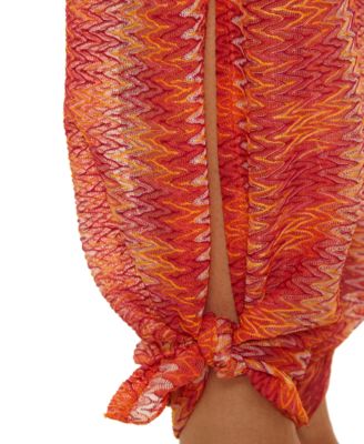 Women's Cancun Metallic Crochet Cover-Up Pants