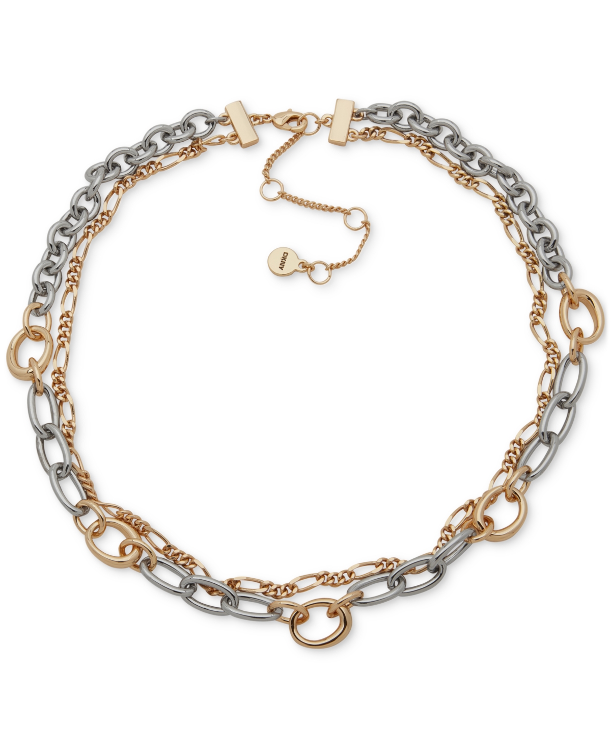 Two-Row Chain Link Collar Necklace - TTONE