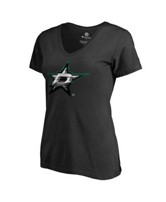 Women's Black Dallas Stars Midnight Mascot V-Neck T-Shirt