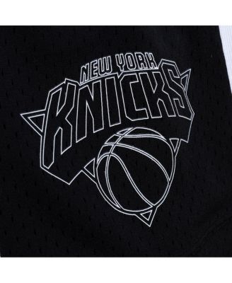 Men's White New York Knicks 2009/10 Hardwood Classics Marble Swingman Shorts
