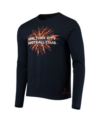 Men's Navy New York City FC For The City Long Sleeve T-Shirt
