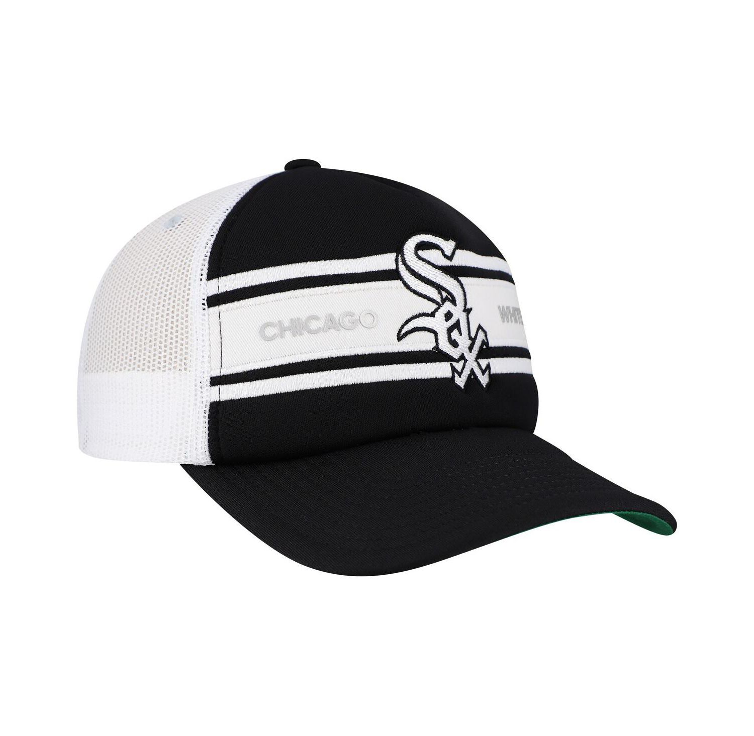 Men's Black Chicago White Sox Sideline Trucker Adjustable Hat