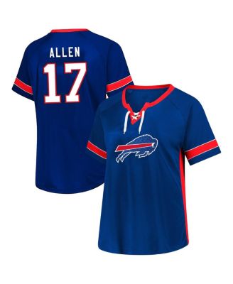 Fanatics - Women's Josh Allen Royal Buffalo Bills Plus Size Name Number Lace-Up T-shirt