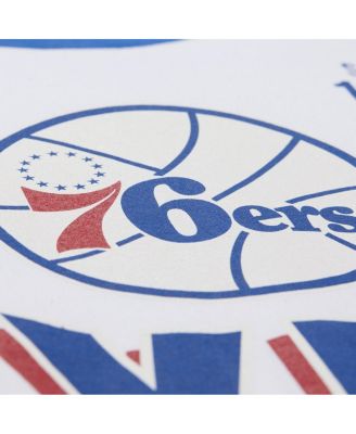 Men's and Women's White Philadelphia 76ers Hardwood Classics Vintage Team Origins Premium T-Shirt