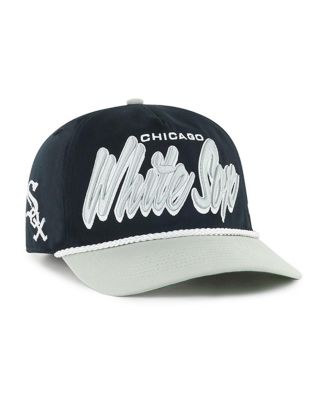 '47 Brand - Men's Black Chicago White Sox Drop Shadow Rope Hitch Adjustable Hat