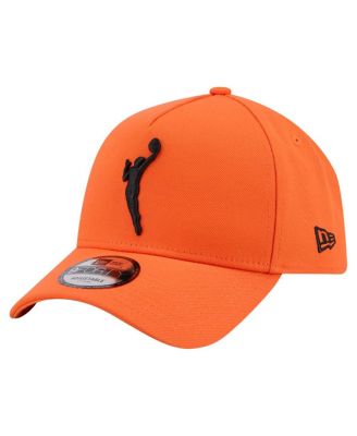 New Era - Men's Orange WNBA Gear Core Logo A-Frame 9FORTY Adjustable Hat