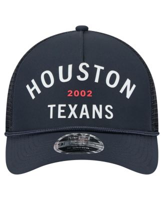 Men's Navy Houston Texans Active Minimalist M-Crown A-Frame 9FORTY Adjustable Hat