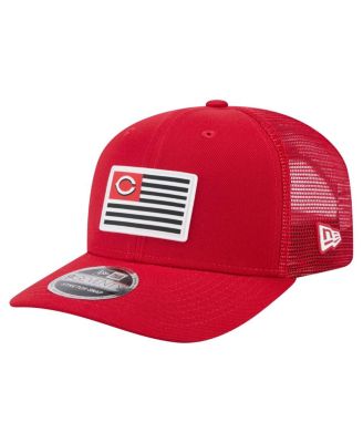 New Era - Men's Red Cincinnati Reds Flag 9SEVENTY COOLERA Stretch-Snap Hat