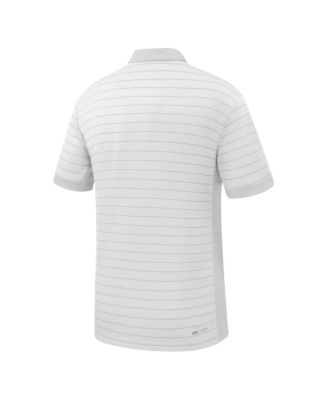 Men's White Virginia Tech Hokies 2025 Early Season&nbsp;Coaches Sideline Victory Stripe Performance Polo Shirt
