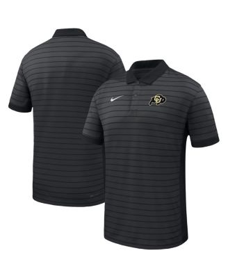 Nike - Men's Black Colorado Buffaloes 2025 Early Season&nbsp;Coaches Sideline Victory Stripe Performance Polo Shirt