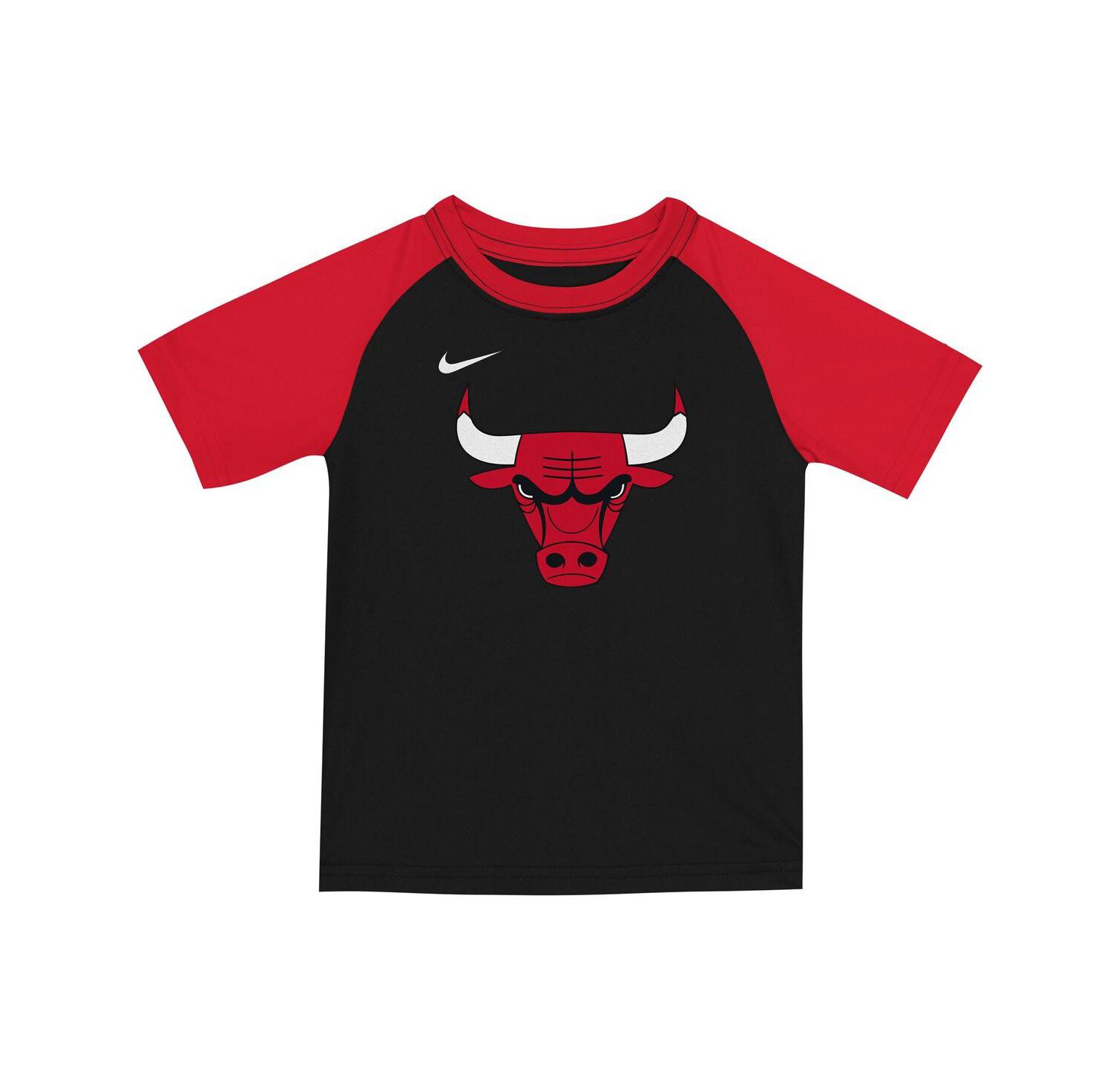 Big Boys and Girls 2-Piece Red/Black Chicago Bulls Practice T-Shirt and Shorts Set