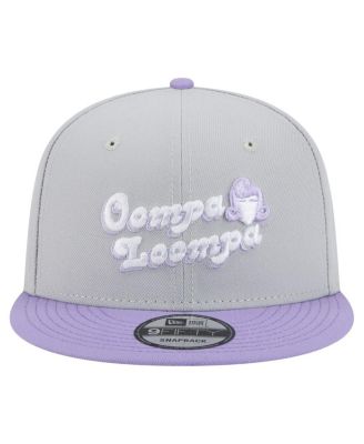 Men's Gray/Light Purple Willy Wonka and the Chocolate Factory Two-Tone 9FIFTY Snapback Hat