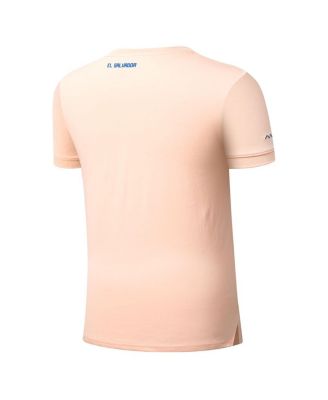 Men's Coral El Salvador National Team Crew Neck Polo Shirt