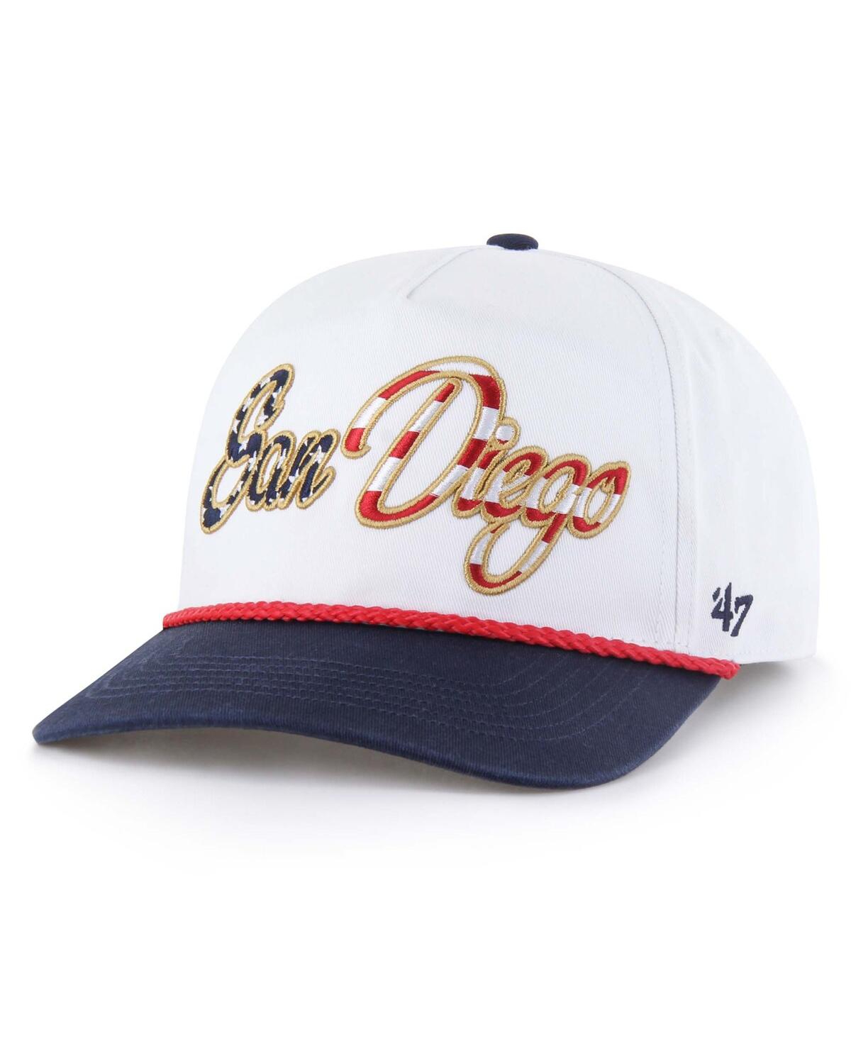 Men's White San Diego Padres Patriotic Overhand Hitch Adjustable Hat - White
