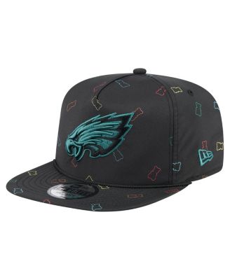 New Era - Men's Black Philadelphia Eagles Gummy Golfer Snapback Hat