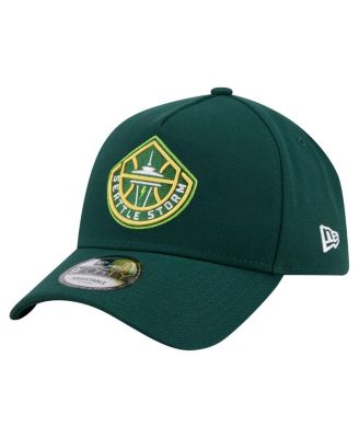 New Era - Men's Green Seattle Storm Core Logo A-Frame 9FORTY Adjustable Hat