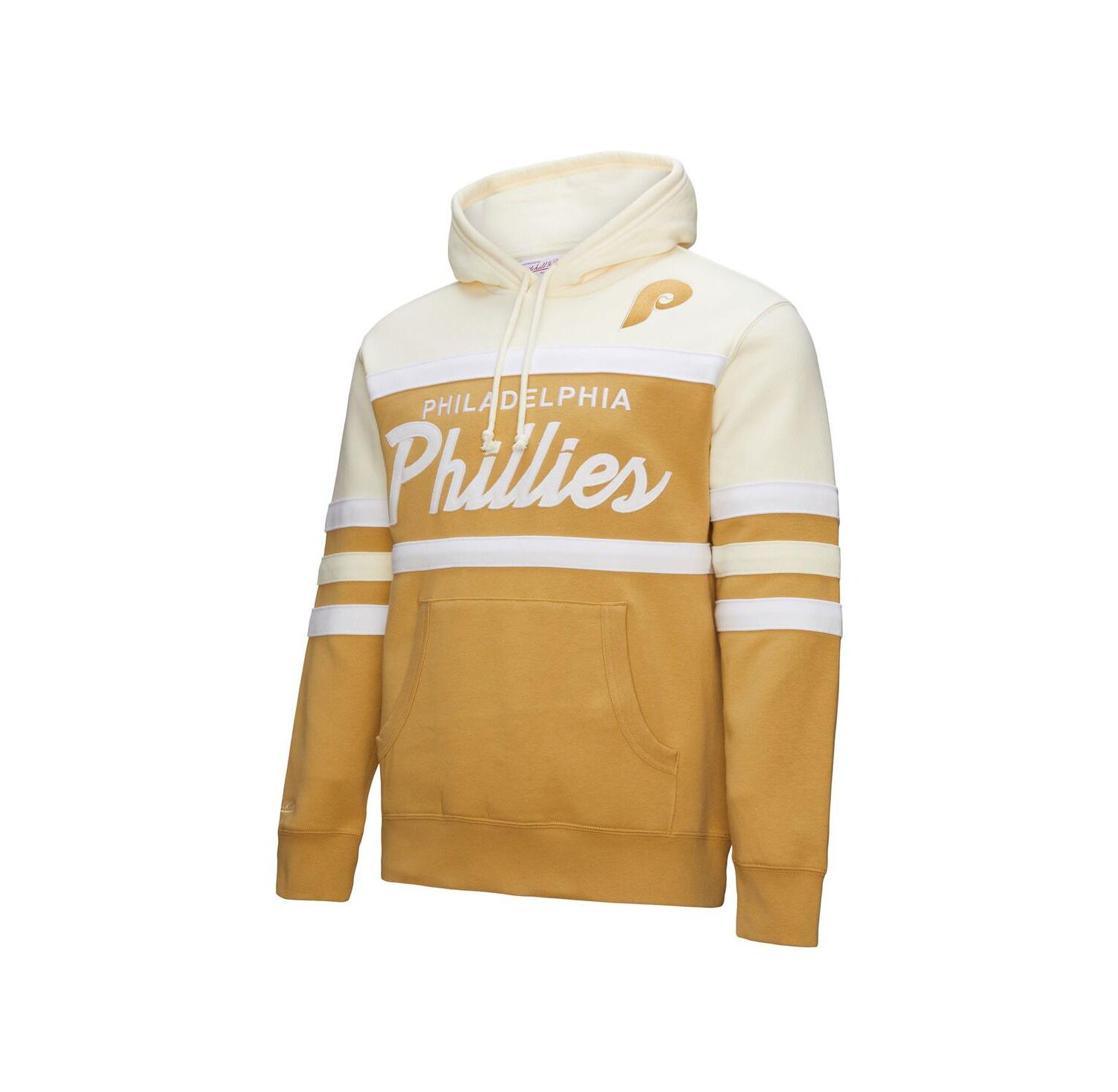 Men's Tan/Cream Philadelphia Phillies Head Coach Pullover Hoodie
