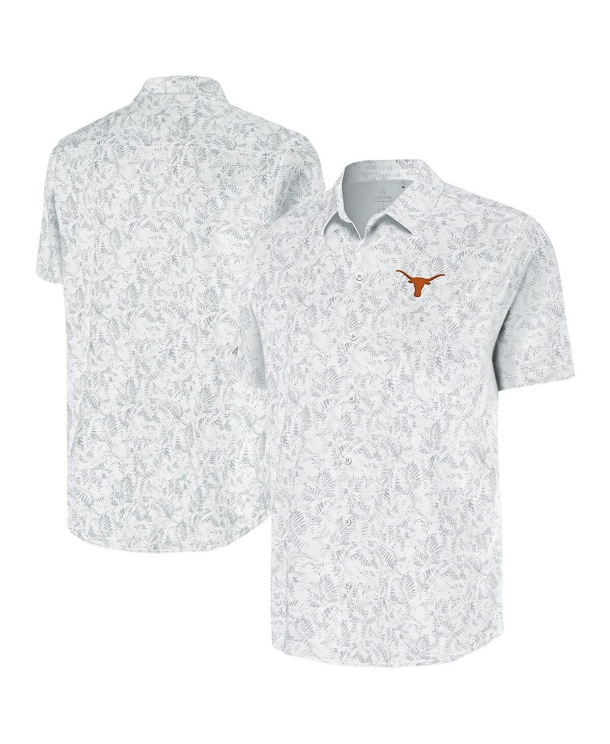 Men's White Texas Longhorns Lush Button-Up Shirt - White