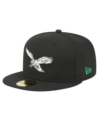 Men's Black Philadelphia Eagles Super Bowl LIX Champions Historic Side Patch 59FIFTY Fitted Hat