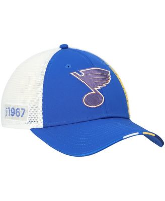 Fanatics - Men's Royal St. Louis Blues Authentic Pro Draft Adjustable Trucker Hat