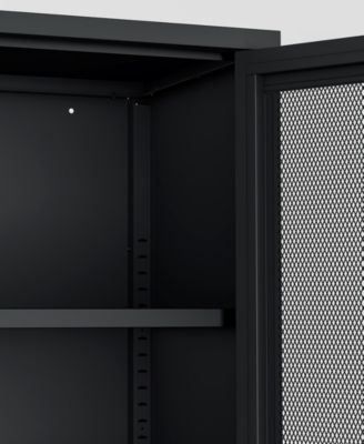 Amelia 31.5" Modern 3-Shelf Accent Cabinet