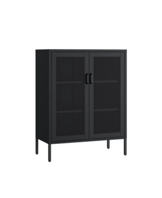 Amelia 31.5" Modern 3-Shelf Accent Cabinet