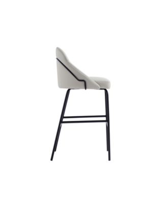 Gracie 41.1" Leatherette Upholstered Barstool