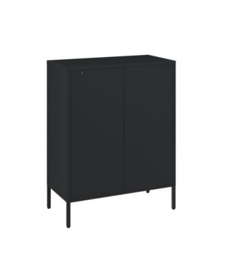 Amelia 31.5" Modern 3-Shelf Accent Cabinet