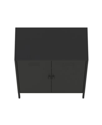 Naomi 31.5" Modern 3-Shelf Accent Cabinet
