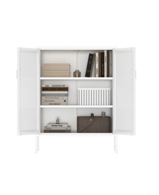 Amelia 31.5" Modern 3-Shelf Accent Cabinet