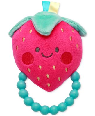 Little Me Baby Girls Strawberry Rattle Toy with Teether - Macy's
